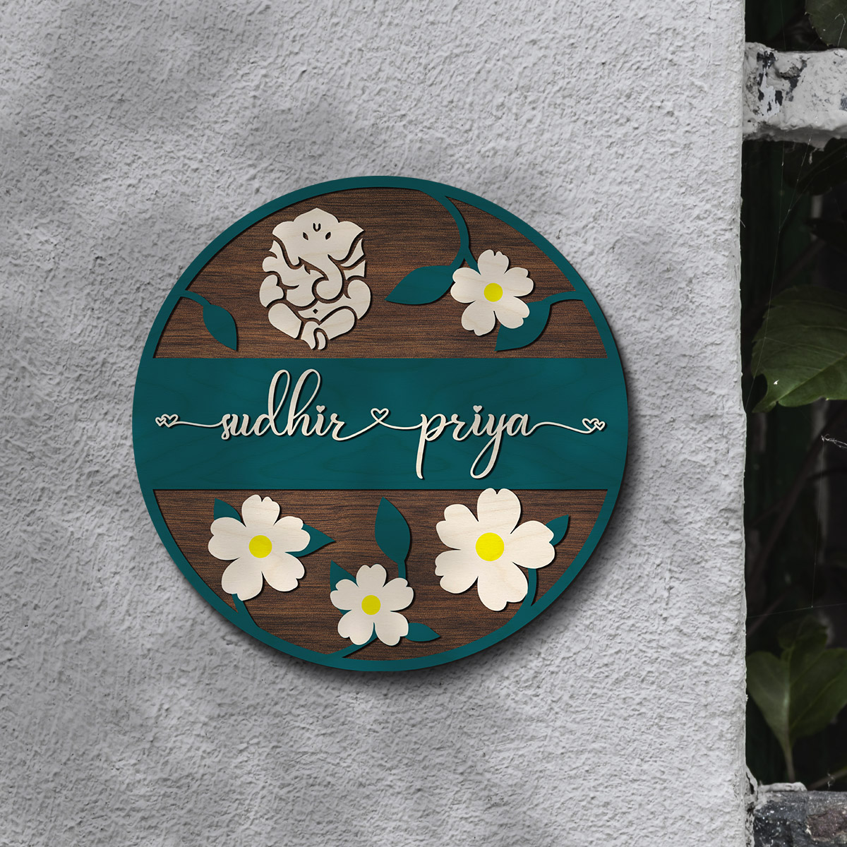 Couple name plates